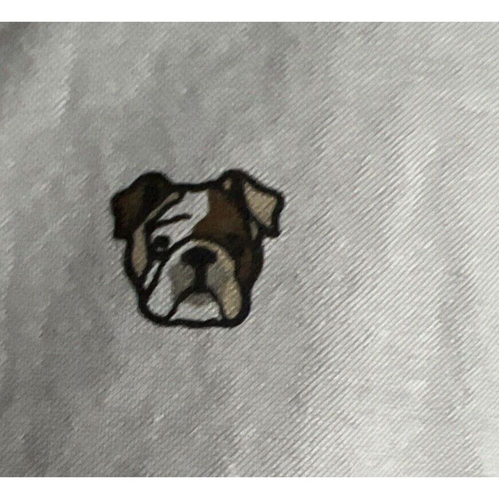 Chaps Mens Button Shirt Stretch Oxford Long Sleeve All Over Bulldog C 1978 Print - Picture 7 of 11